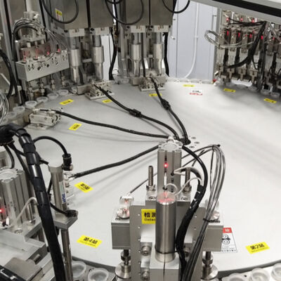 Automatic Euro Cap Assembly Machine with PLC Control Touch Screen, Stainless Steel Construction for 1500-8500pcs/hr Infusion Cap Production