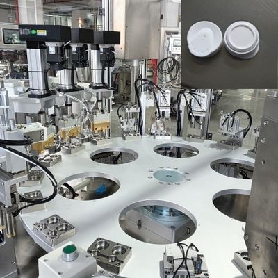 99% সন্তোষজনক হার, পিএলসি নিয়ন্ত্রণ, এবং ফটো ইলেকট্রিক সেন্সর সনাক্তকরণের সাথে ডেসিকেন্ট ক্যাপ সমাবেশ মেশিন