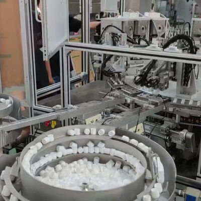 99% সন্তোষজনক হার, পিএলসি নিয়ন্ত্রণ, এবং স্বয়ংক্রিয় উত্পাদন লাইন জন্য ফটো ইলেকট্রিক সেন্সর সনাক্তকরণ সঙ্গে Desiccant Cap সমাবেশ মেশিন